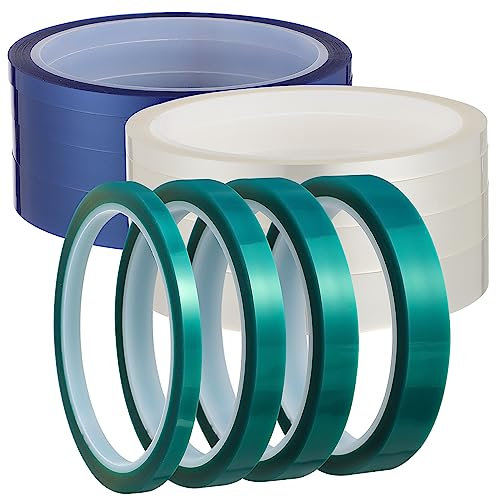 BUGUUYO 12rollen Hochtemperatur-klebeband Transfer-heißpressband Für Elektronische Leiterplatten Selbstklebendes Thermotransferband Robust Und Flexibel Für Wärmepressen Und