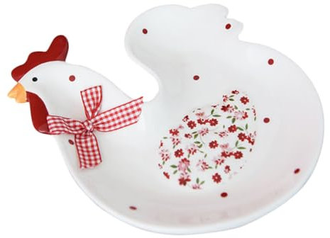 PRETYZOOM plato de cerámica vajilla aperitivos latas de pastel con tapas lata de galletas platos fruteros fruit bowl bandejas para servir comida plato de frutas casero plato de cocina