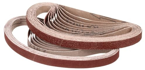 CoCud Banda De Lijado De 13mm x 457mm, 42 Piezas 40/60/80/120/180/240/400 Grano Cintas Afiladoras Para Afilar Cuchillos Herramienta De Tallado Para Lijadora De Banda Trabajo En Metal