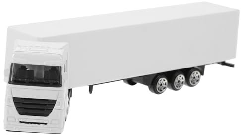 YARNOW Mini Alloy Container Truck Model Toy for Boys and Girls Toddler Friction Car White Single Piece Educational Vehicle Toy