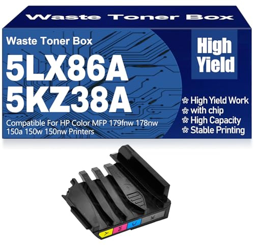 Contenedor de tóner Residual Compatible 5LX86A 5KZ38A 116A 117A 118A 119A de Alto Rendimiento para HP MFP 179fnw 178nw 150a 150w 150nw Impresoras,5LX86A-1PC
