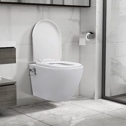 Générique Toilette Murale sans Bord à Fonction de Bidet Céramique Blanc,Quincaillerie,Plomberie,Équipements sanitaires,Toilettes & bidets,Toilettes,Blanc,28.75 KG,145781