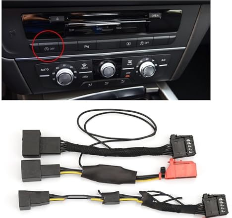 MEXWLOP Parada automática de arranque del motor, dispositivo apagado, Sensor Control, enchufe, cancelación parada, for, A1 Q3 A3 A6L Q5 A4 A4L A5 S5 Sensor de arranque y parada automáticos(A6L A7)