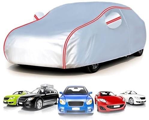 Car Cover für Compatible with Tesla Model X 2020-2021,All-Weather Car Cover-Waterproof+Dustproof+UV Protection,Scratch Resistant & Paint Guard with Elastic Hem & Storage Bag