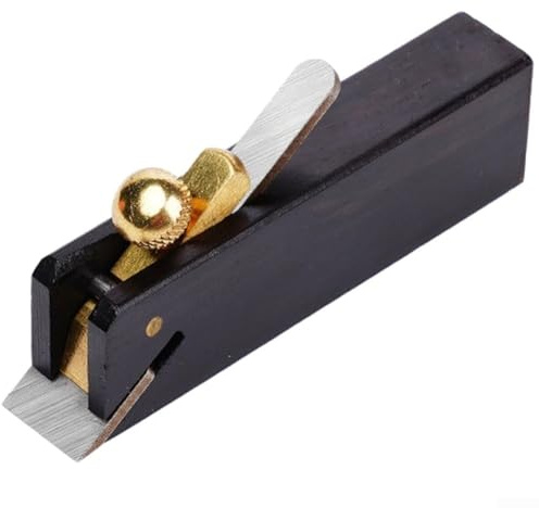 Mini pialla a mano compatta con legno di sandalo e acciaio per finiture in legno (B)