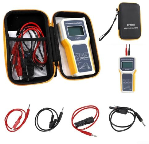 Solar-Panel MPPT Tester Multimeter 12-60V Large LCD Backlight Display for Photovoltaic Panel Power (EY800W)