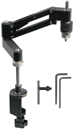 Braccio di maschiatura manuale, Strumento di filettatura resistente, Supporto regolabile per la lavorazione del filo, Accessorio per filettatrice per la riparazione della lavorazione del legno