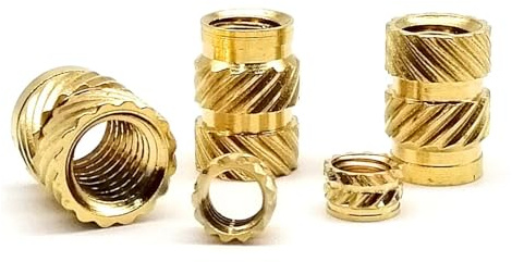 M1 M1.2 M1.4 M1.6 M1.7 M2 M2.5 M3 M4 M5 M6 moldeo por inyección de calor termofusible impresión 3D latón cobre incrustado tuerca de inserción rosca moleteada(Length 3mm,10pcs M6(OD 8mm))