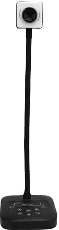 ZAICOLER Cámara de Documentos USB, 4K 12MP, Enfoque Automático o Manual, Zoom Digital 6X, Luz de Relleno, para 7 8 10, OS X, para Aula de Profesores, Conferencias Web, Aprendizaje a Distancia