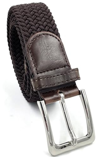 LisaModa Unisex Stretch Flechtgürtel für Damen und Herren in vielen Farben | Stufenlos verstellbarer Webgürtel aus flexiblem Textilgewebe – bequemer, dehnbarer Stoffgürtel für Freizeit & Alltag