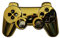 OSTENT Kit de Carcasa de Carcasa de Controlador Completo Compatible con el Kit de Control Bluetooth Sony PS3 - Color Dorado