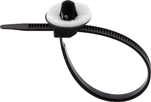 Restagraf - Lanière Plastique 114 x 4 mm à Ancrage - Collier de Serrage Automobile pour Trou Rond de 6,5 mm - Compatible avec RENAULT MEGANE IV, ŠKODA FABIA II, OCTAVIA II - Réf. 11355 - Sachet de 10