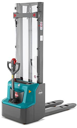 Ameise Elektro-Hochhubwagen PSE | 1.200 kg Tragkraft | 2.900 mm Hubhöhe | 1.150 mm Gabellänge | Lithium-Ionen-Batterie 24 V / 60 Ah mit Ladegerät | 2,5 h Ladezeit | 2-Fach-Teleskop-Hubgerüst