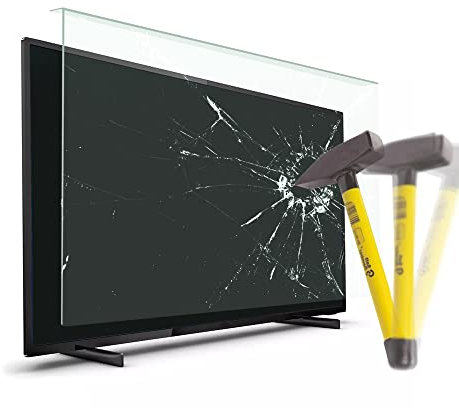 VENTON Salvaschermo per Televisori 127 (50 Pollici) - Sospeso e Fisso - Protezione Anti Danno - Pellicola per LCD, LED, OLED 4K e QLED HDTV - Proteggi Schermo