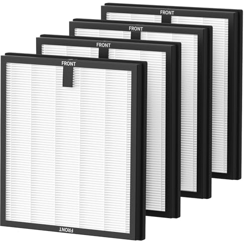 4 Pack HY4866 Replacement Filters for MORENTO HY4866 Air Purifier and YIOU M1 Air Cleaner Purifier, 3-in-1 HEPA Filter (Includes4 Pack Pre-filter) Enhanced Version
