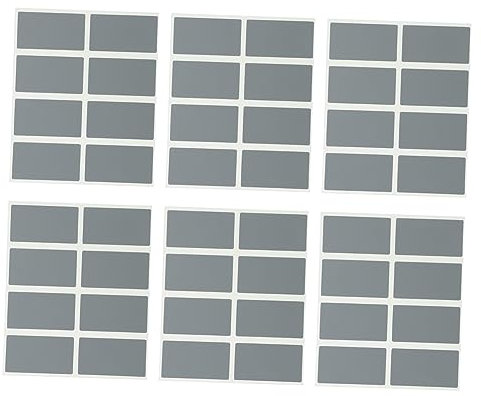 TEHAUX 100St Rubbelkarten-Aufkleber selbstklebendes Rubbelbrett Bastelspielzeug leere Karten Spielzeuge aufkleber zum abrubbeln selber machen rechteckige Aufkleber -