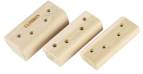 PETSOLA Juego de Soportes para Escalada en Roca, Tabla de Entrenamiento para La Parte del Cuerpo, Soportes para Pared de Escalada en Interiores, 3 Ud