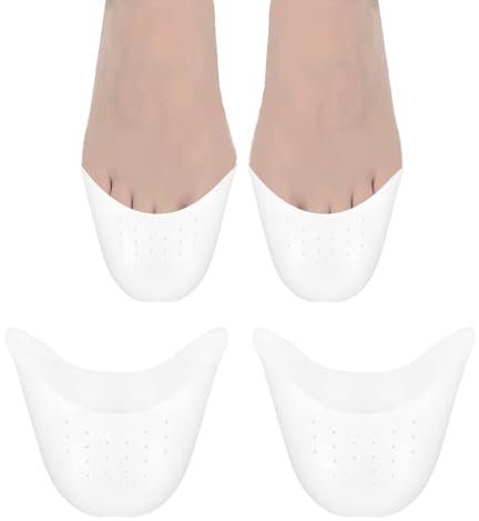 AFCJLTO 2 pcs Ballett-Zehenschoner aus Silikon-Gel für Schmerzlinderung bei Ballett- & High-Heel-Tragen - Zehenkappen & Metatarsal-Pads als effektiver Zehenschutz für Spitzenschuhe & Pumps