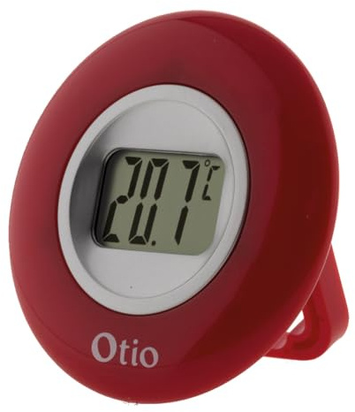 Thermomètre digital intérieur - Rouge - Otio