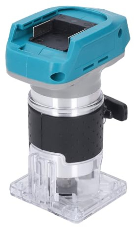 Wakects Oberfräse Kantenfräse, Bürstenloser Tragbarer Handfräser, Tragbarer Oberfräsen Handschneider zum Kantenfräsen und Schnitzen von Holz mit 1/4-Zoll-Bohrfutter
