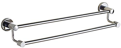 DKRAHRJJ Doppelte Handtuchstangen, Handtuchstanzur Wandmontage, Handtuchregalstanfür Badezimmer Und Küche/80Cm