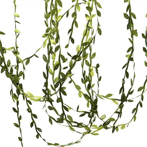 Rouleau de Lierre Artificiel 20 Mètres – Guirlande de Feuilles Vertes Réalistes pour Décoration Murale, Maison, Mariage, Fête et DIY – Vigne Artificielle Flexible pour Chambre, Cuisine, Jardin et Balc