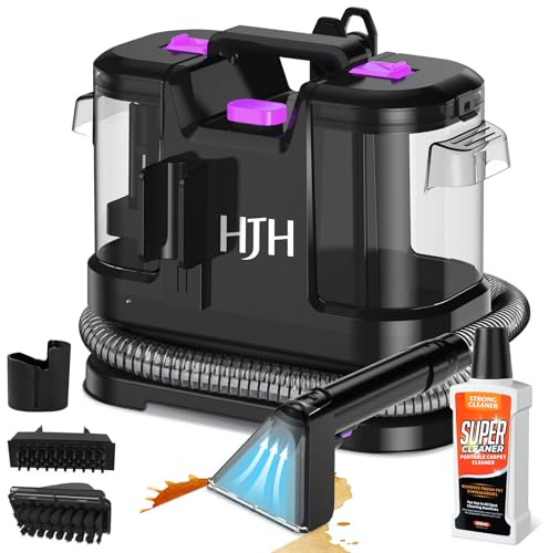 Polsterreiniger Gerät Nassauger, 450W 12kPa Teppichreiniger Waschsauger, Nasssauger Polsterreiniger, Kompakter Teppichreiniger und Textilreiniger – Waschsauger für Teppich, Polster Autositze & Sofa