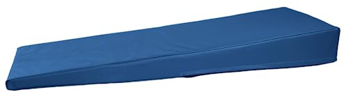 ATC Handels GmbH Lagerungskeil mit Kunstlederbezug und Ether-Schaum Füllung Größen - für den Hausgebrauch oder Massage (blau, 80x30x10/2 cm)