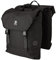 AGU Essentials DWR Urban Klickfix Doppelte Fahrradtasche für Gepäckträger, 36L Seitentasche Fahrrad, Wasserabweisend, Reflektierend, 100% Recyceltes Polyester - Schwarz