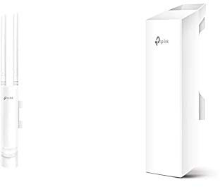 TP-Link EAP110-Outdoor Punto de Acceso (inalámbrico, para Exteriores, Resistente al Agua, Ideal para Wi-Fi de jardín) + CPE210 CPE de Exterior de 9dBi en 2.4GHz a 300Mbps