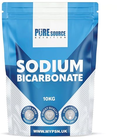 PSN Sodium Bicarbonate of Baking Soda Bicarb Vegan 100% Pure BP/USP Food Grade Fine Granular (10kg)