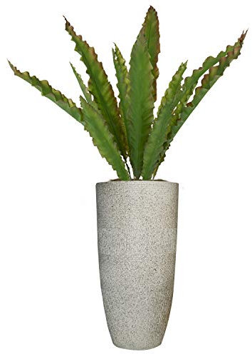 Vintage Home Home Décor Künstliche Agave, grüner Smaragd, mit Fiberson-Übertopf, Heimdekoration, Plastik, Mehrfarbig, 46