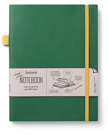 IF Bookaroo Bigger Things Carnet de notes Vert forêt