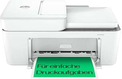 HP DeskJet 4220e Multifunktionsdrucker, 3 Monate gratis drucken mit HP Instant Ink inklusive, HP+, Drucker, Kopierer, Scanner, Mobiler Faxversand, WLAN, Automatische Dokumentenzuführung, Weiß