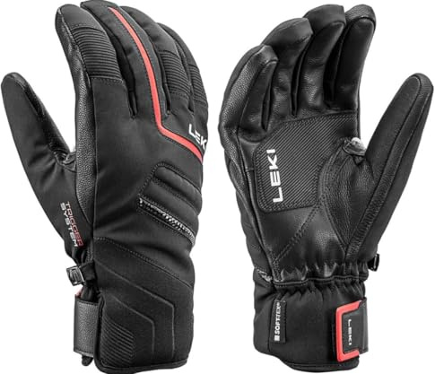 LEKI Falcon 3D Handschuhe, Black-red, EU 9,5
