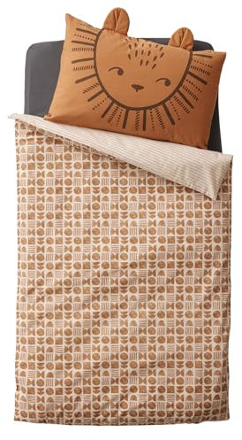 VERTBAUDET Baby-Bettbezug, Ethnic, Beige, bedruckt, 100 x 120 cm