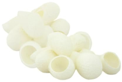 Ipetboom 200stücke Natürliche Hautpflege-peeling Kugeln Reinigungsseide Für Schönheit Biologische Naturseidenkugel Für Gesichtspflege Und Mitesserentfernung