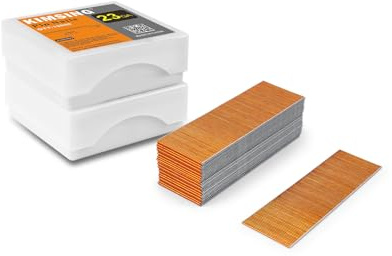 KAMISIN – Lot de 2 clous à épingle sans tête P625, calibre 23, longueur de jambe de 25 mm, revêtement en cuivre, 2 boîtes, clous et fixations pour cloueuse pneumatique