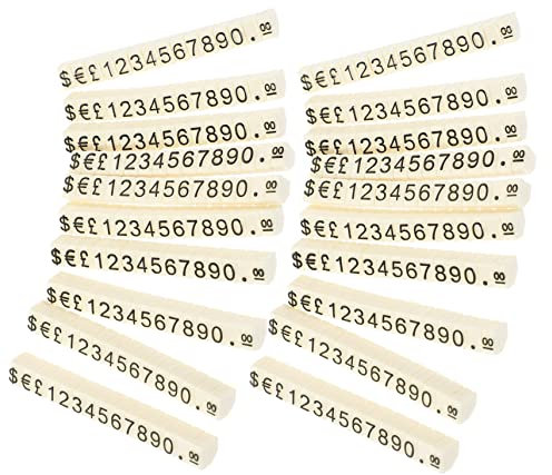 PLAFOPE 20 Stück Preisschilder Aus Aluminiumlegierung Cube Displays Für Schmuck Zähler-preisblöcke Befestigungs-preisanzeiger Einstellbare Preisgestaltung Leicht Und Langlebig Für Einzelha
