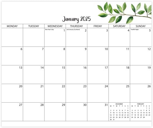 Fridge Calendar 2025,Magnetic Calendar for Fridge from Jan 2025 to Jun 2026,18 month Fridge Calendars UK,Tracking Events and Appointments,10x12 inch