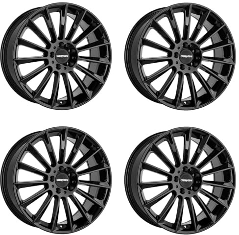 4x Carmani Felgen Alufelgen 17 Fritz 8,0x19 ET43 5x112 black kompatibel mit Mercedes A B C-Coupé C CL CLA E EQA EQB GLA GLB GLK S Vito V Wohn