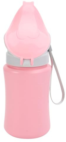 Auto Kinderurinal für Mädchen, Tragbar und Leicht, Rosa | Pp, Nahtlos ohne Leckage, Cartoon Form, für Reisen, Praktisches Nachturinal für Kinder