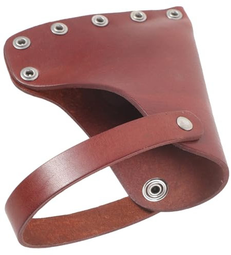 ORFOFE Axe Protective Cover Leather for Outdoor Tools Cover Axe Protector for Camping for Garden Storage and Outdoor Supplies
