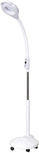TBLOTYD Magnifying Floor lamp shadowless Floor lamp Magnifying Glass Tattoo lamp 46W Cold and Warm Light with Wheel Multi-Function LED aesthetician lamp