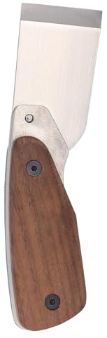 Strumento taglio in pelle manico in legno in noce ergonomica 304 in acciaio inossibile dc53 taglio artigianale in pelle acciaio