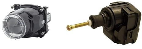 Hella 1AL 012 758-101 DE/LED-Scheinwerfereinsatz, Hauptscheinwerfer - 90mm Performance Bi-LED L5570 + 6NM 008 299-501 Stellelement, Leuchtweitenregulierung - 24V - elektrisch