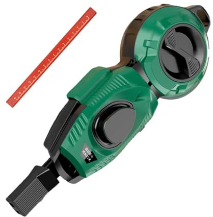 Línea de tiza para construcción - Herramienta Automática de Acción Rápida Retráctil con Marcador,Nivel para marcado de líneas | Para carpintero, reformas del hogar, obra, tejados, paneles de yeso y tr