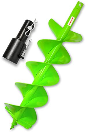 WERHE Broca profesional para taladro 250 mm de doble eje de pila robusta para STIHL BT 106 C, BT 120 C, BT 121, BT 130, BT 131