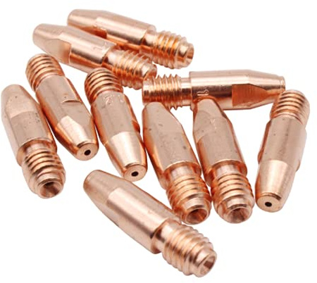 MASUNN 10 Stück 36KD M8 Mig/Mag Schweißbrenner Kontakt Tip Gas Düse 0,8/1,0/1,2/1,4/1,6mm-1.6mm