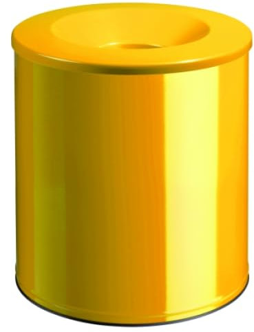 Corbeille à papier antifeu Neo - 15l - jaune colza - RAL 1021